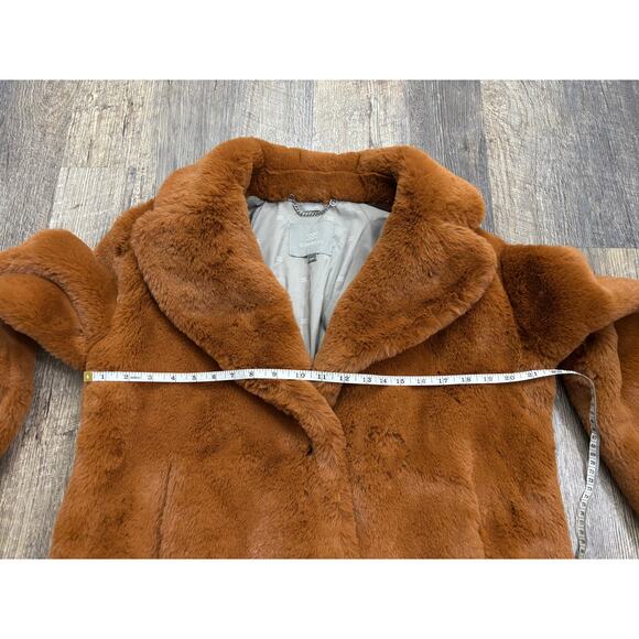 Soia & Kyo Faux Fur Coat Jacket Size Medium - Picture 4 of 8